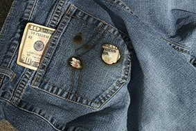 Money burns a hole in someone’s pocket
