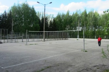спортивная площадка в санатории им Ленина