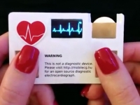 Визитная карточка покажет кардиограмму биения сердца